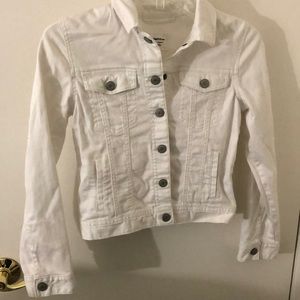 White Gap kids denim jean jacket